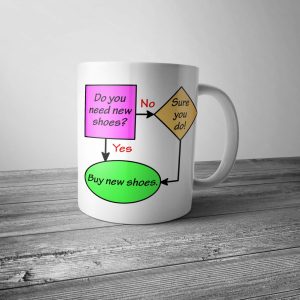 New Shoes Flowchart Mug