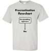 Procrastination Flowchart T-Shirt (ash)