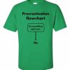 Procrastination Flowchart T-Shirt (shamrock)