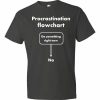 Procrastination Flowchart T-Shirt (smoke)