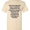 Don't Use Big Words T-Shirt (natural)