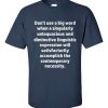 Don't Use Big Words T-Shirt (navy)