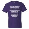 Don't Use Big Words T-Shirt (purple)