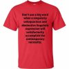 Don't Use Big Words T-Shirt (red)