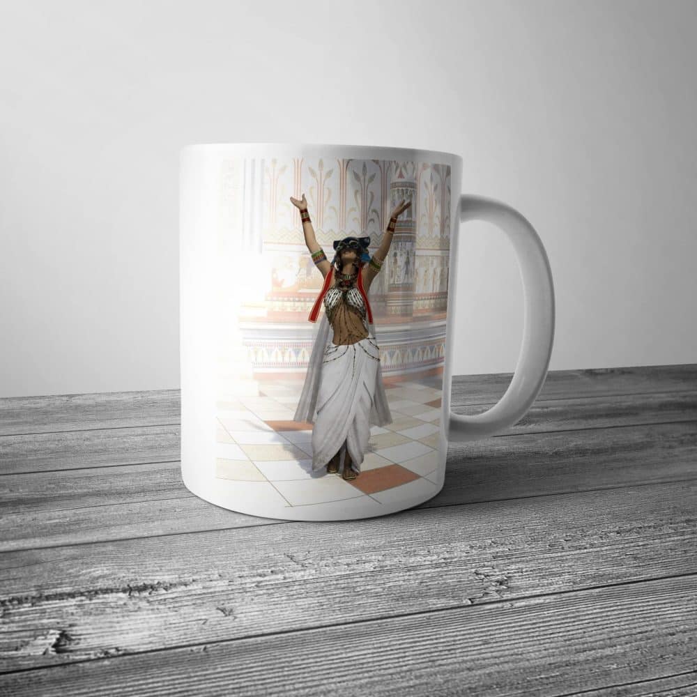 Ancient Egyptian Cat Goddess Bastet Priestess Mug