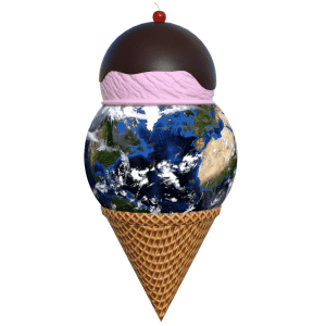 Earth Cream Cone