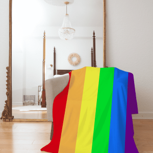 LGBTQ Pride Flag Fleece Blanket