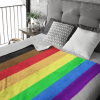 Diviersity and Inclusion Philadelphia Pride Flag Fleece Blanket