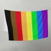 Diviersity and Inclusion Philadelphia Pride Flag Fleece Blanket