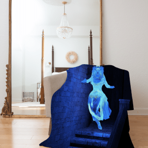 Ghost Bride Fleece Throw Blanket